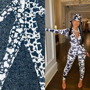 Cow print jumpsuit